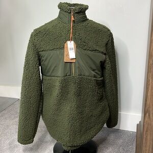 NWT  Original Weatherproof Vintage Green Fleece size medium